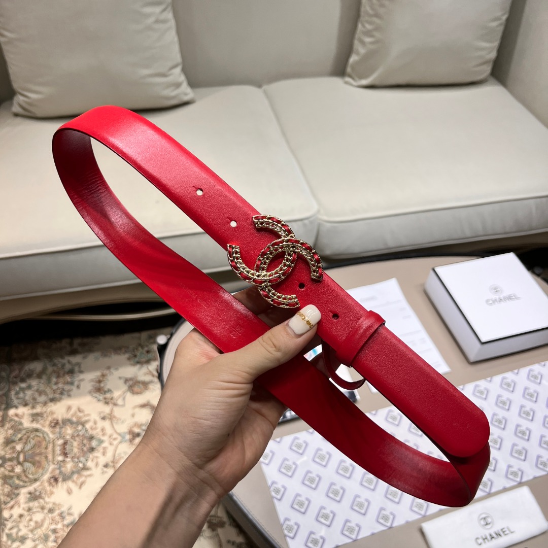 Ch**el leather belt