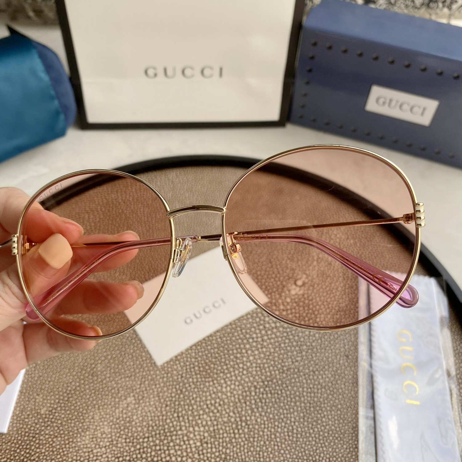 GG1336O Gold Oval Stainless Steel Frame