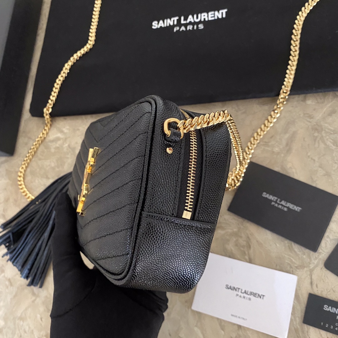 Y51 Mini Lou Quilted Leather Camera Bag