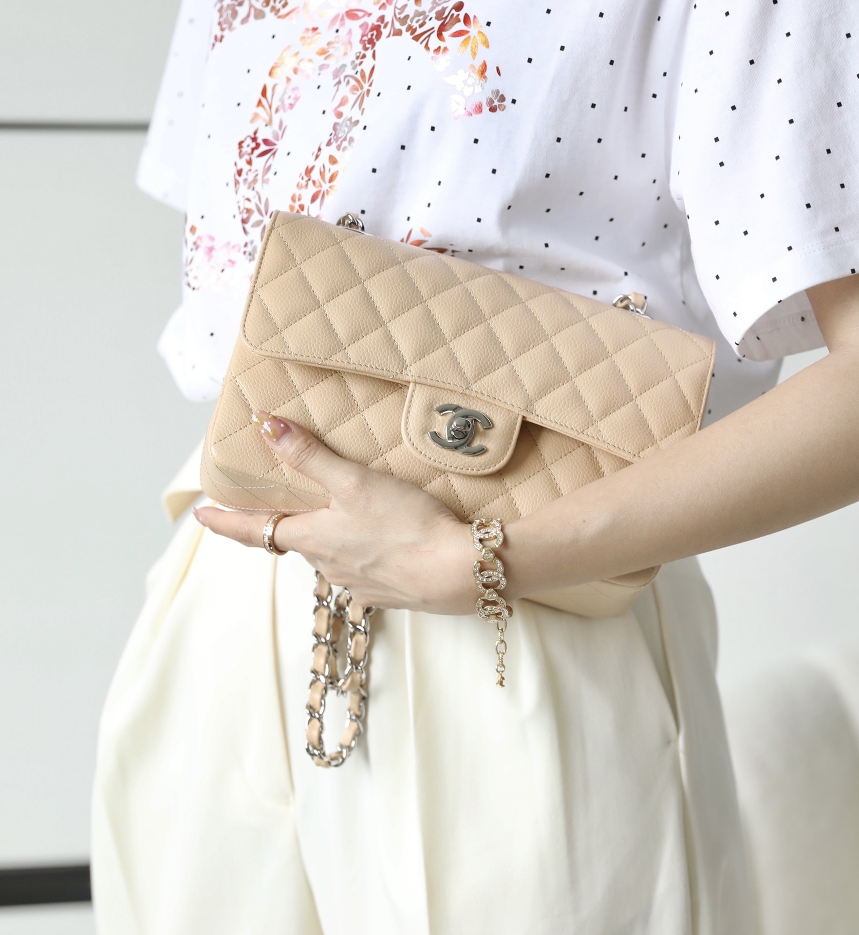 Ch**el small classic flap bag