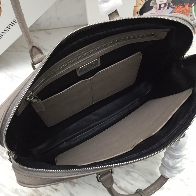 Saffiano Leather Work Bag