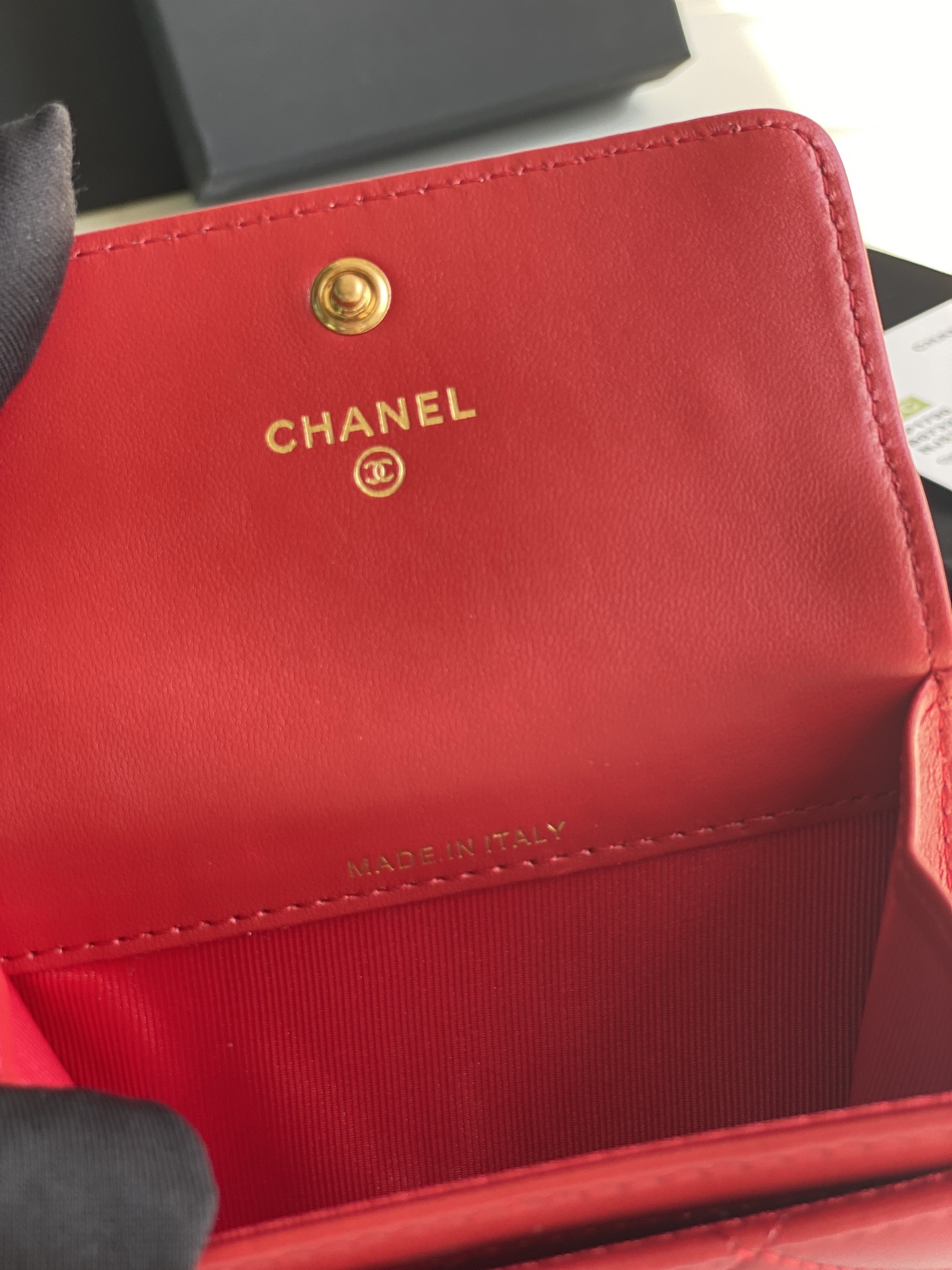 Ch**el 19 FLAP CARD HOLDER