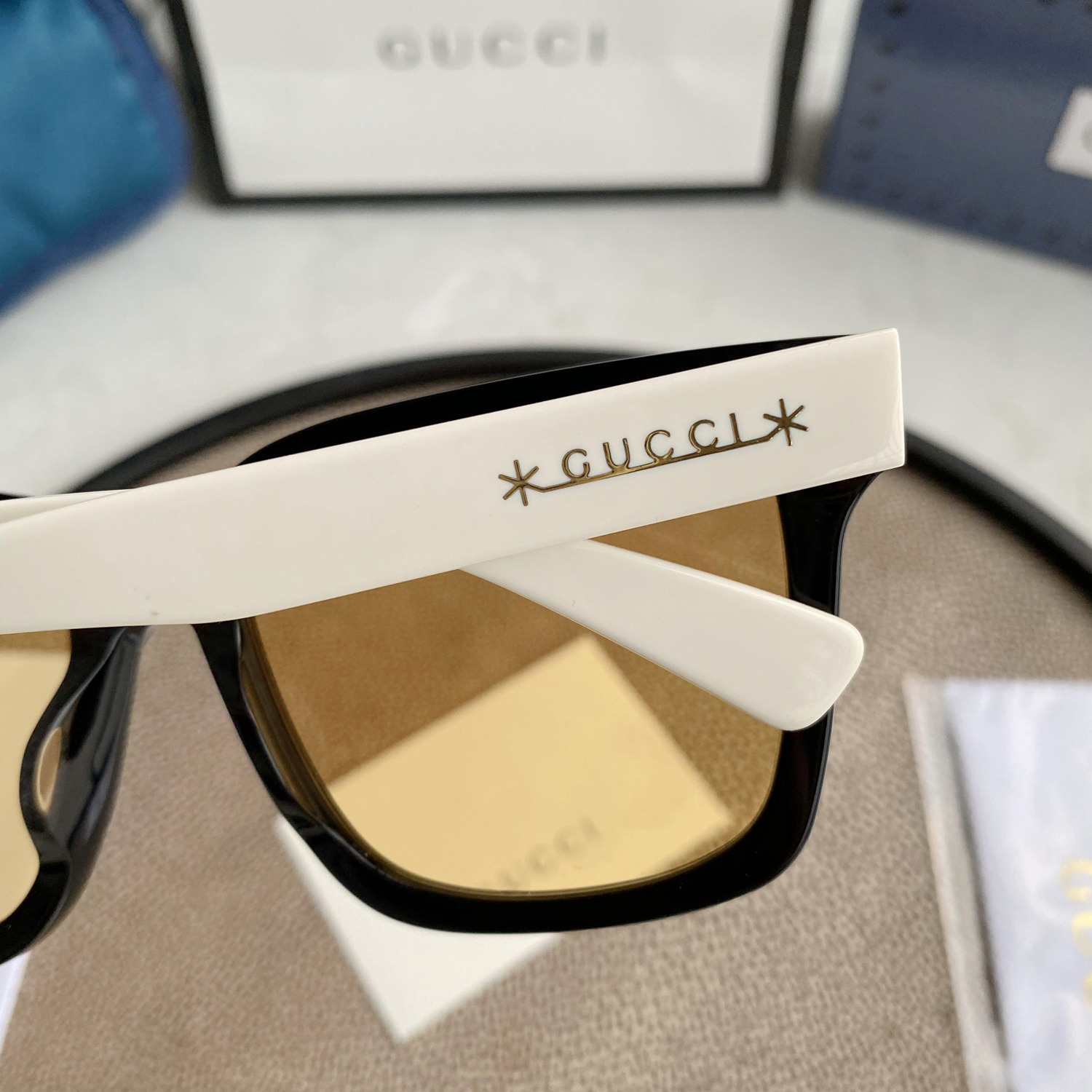 Gvc*1 acetate sunglasses with logo