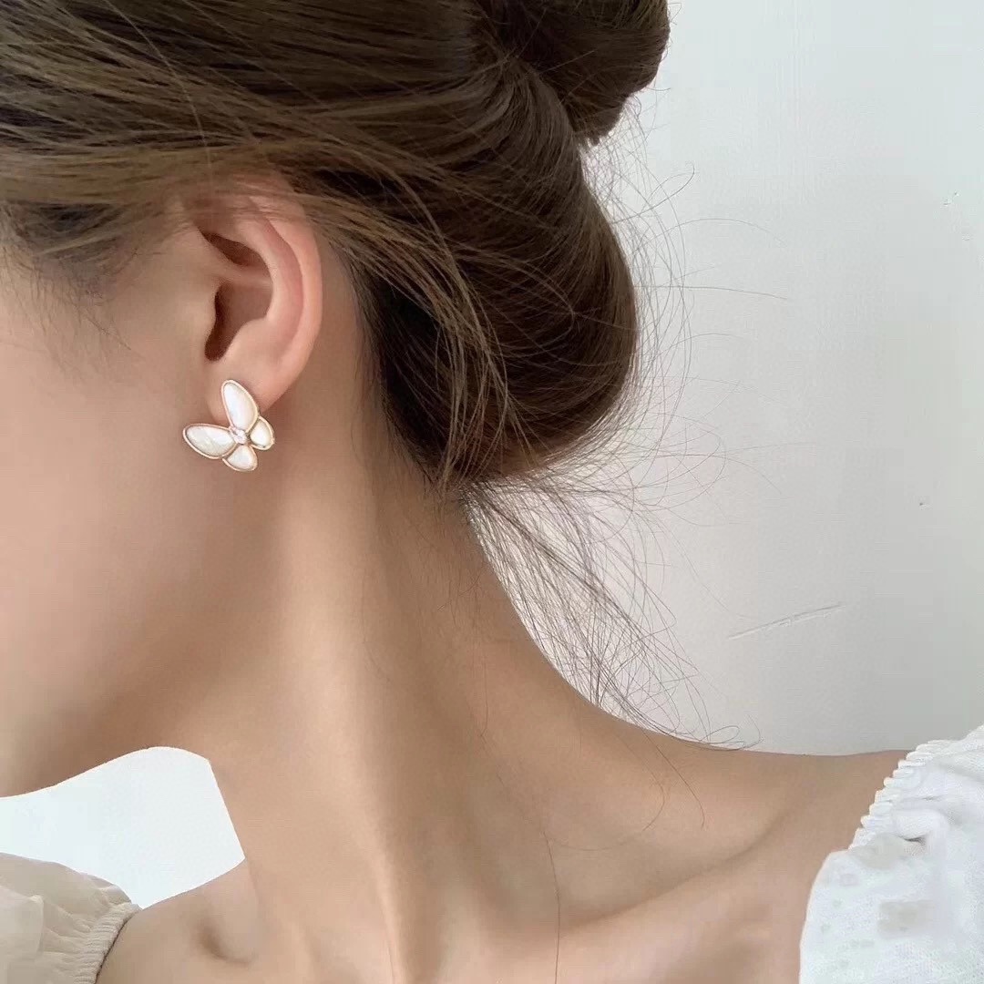 V*n Cl**f & Arpels Butterfly Earrings