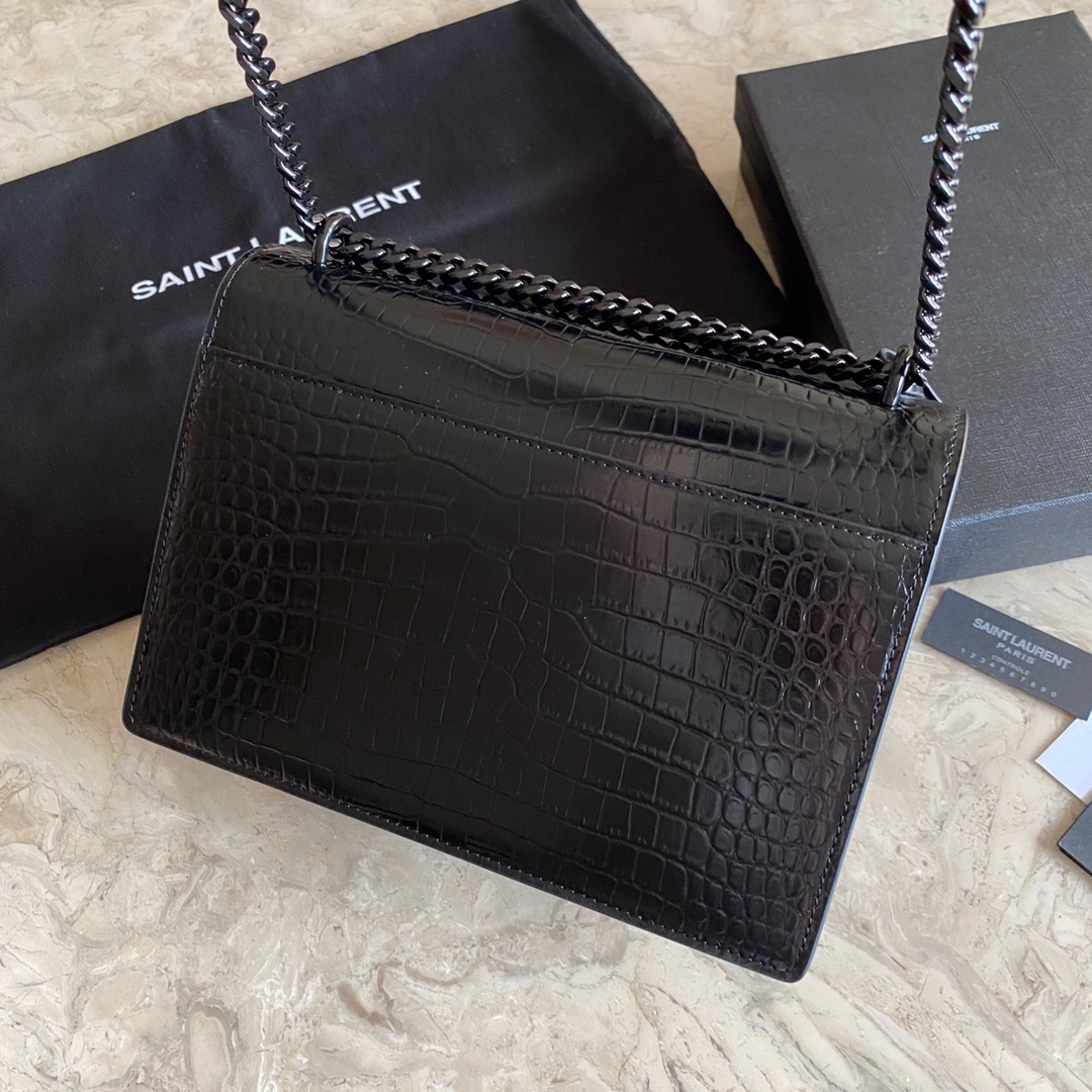 MANHATTAN MEDIUM SHOPPING BAG IN BOX Sa1nt Lau*nt LEATHER