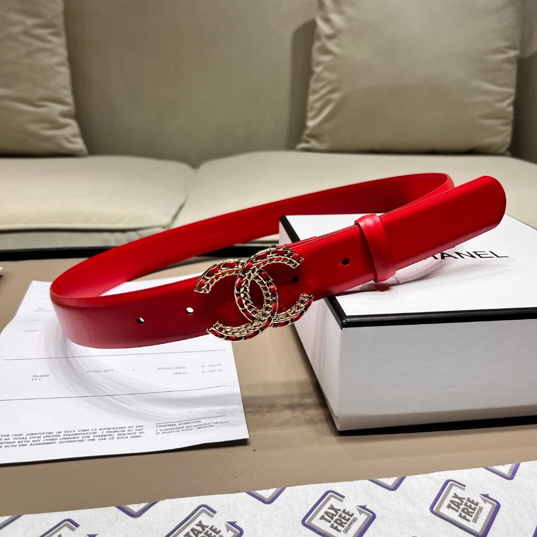 Ch**el leather belt