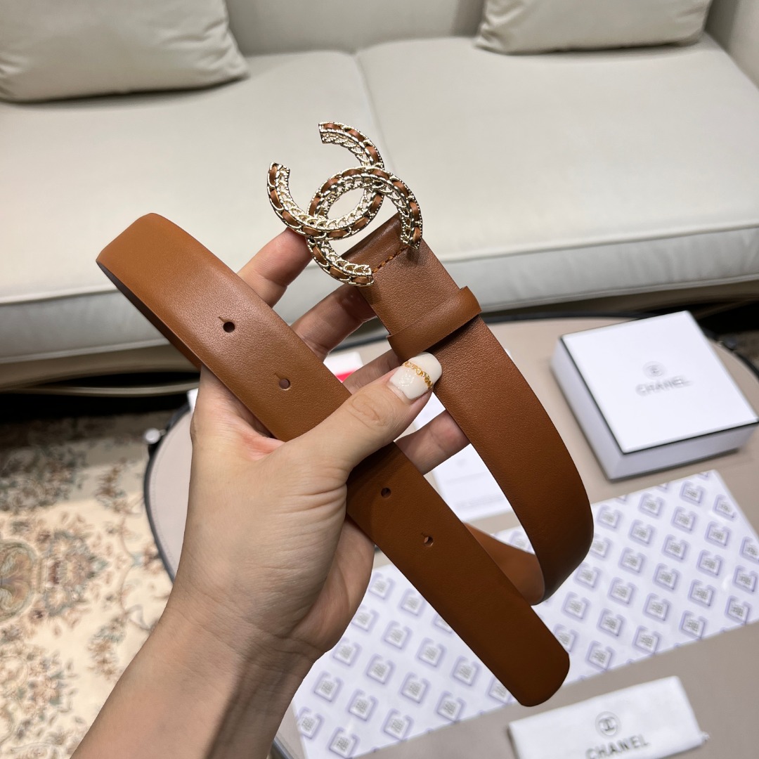 Ch**el leather belt