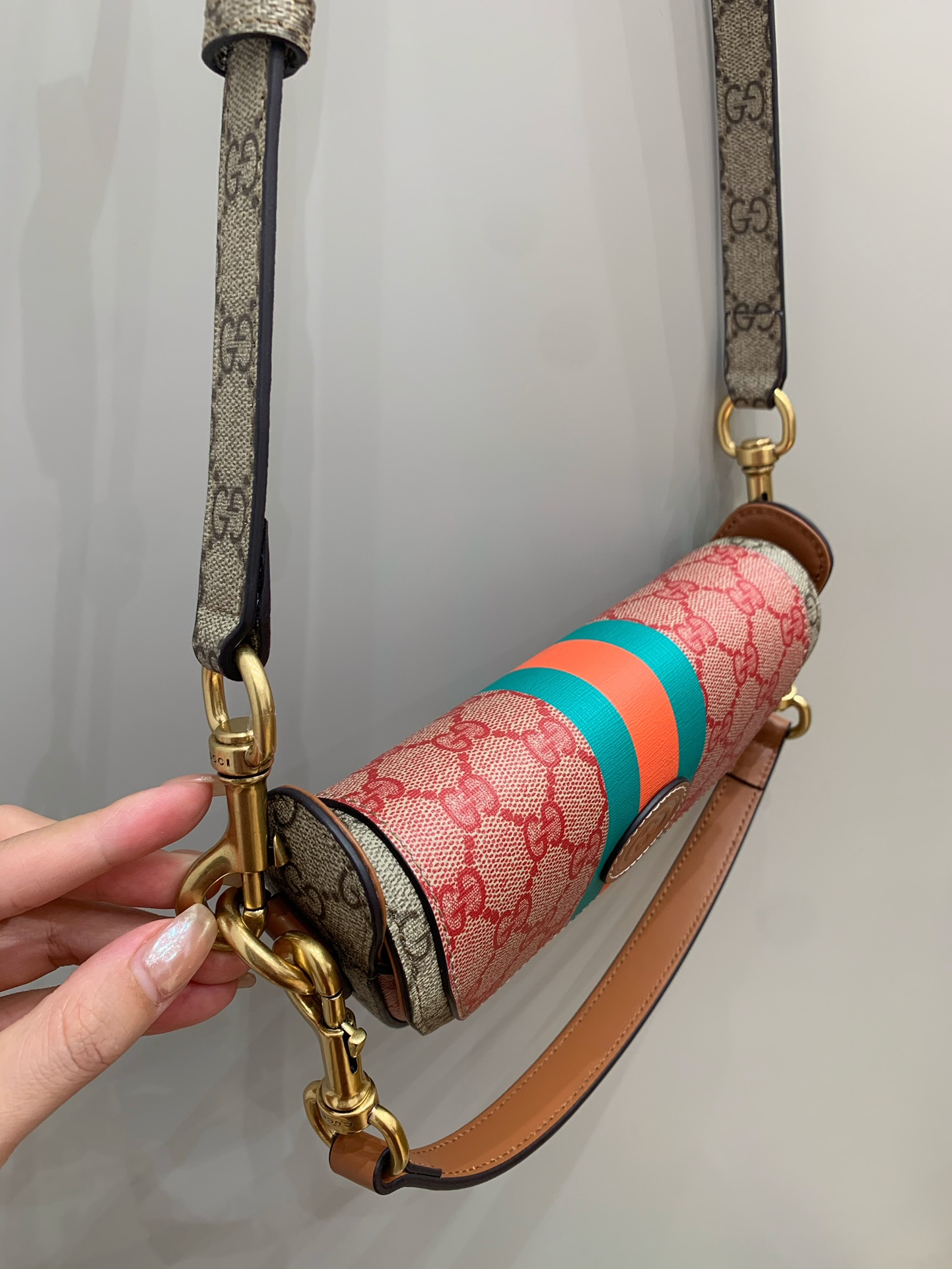Mini Canvas GG Svp*me Top-Handle Bag