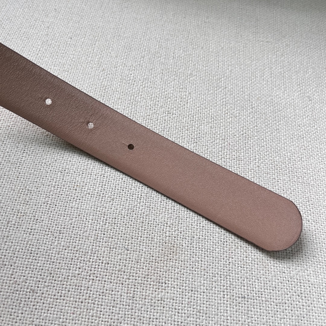 Ch**el CC logo leather belt