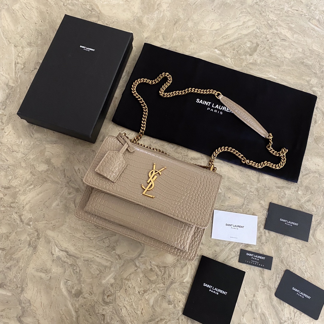 MANHATTAN MEDIUM SHOPPING BAG IN BOX Sa1nt Lau*nt LEATHER
