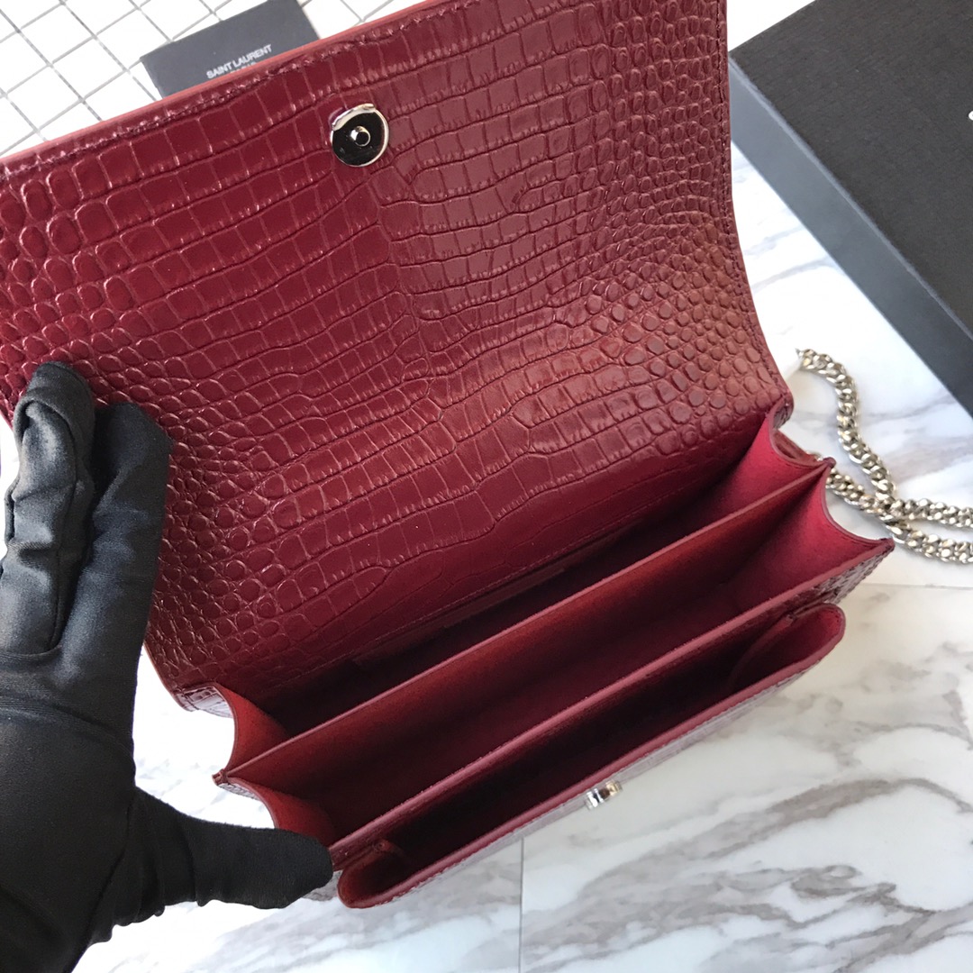 MANHATTAN MEDIUM SHOPPING BAG IN BOX Sa1nt Lau*nt LEATHER