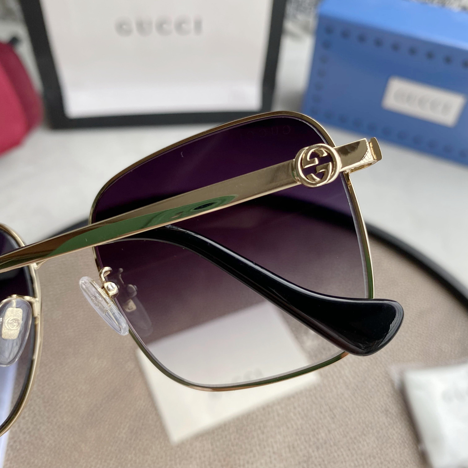 SQUARE-FRAME SUNGLASSES