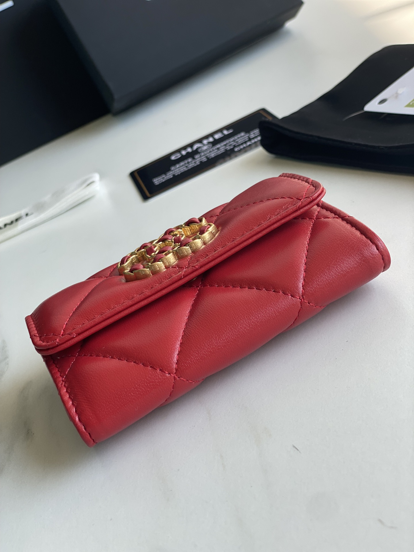 Ch**el 19 FLAP CARD HOLDER