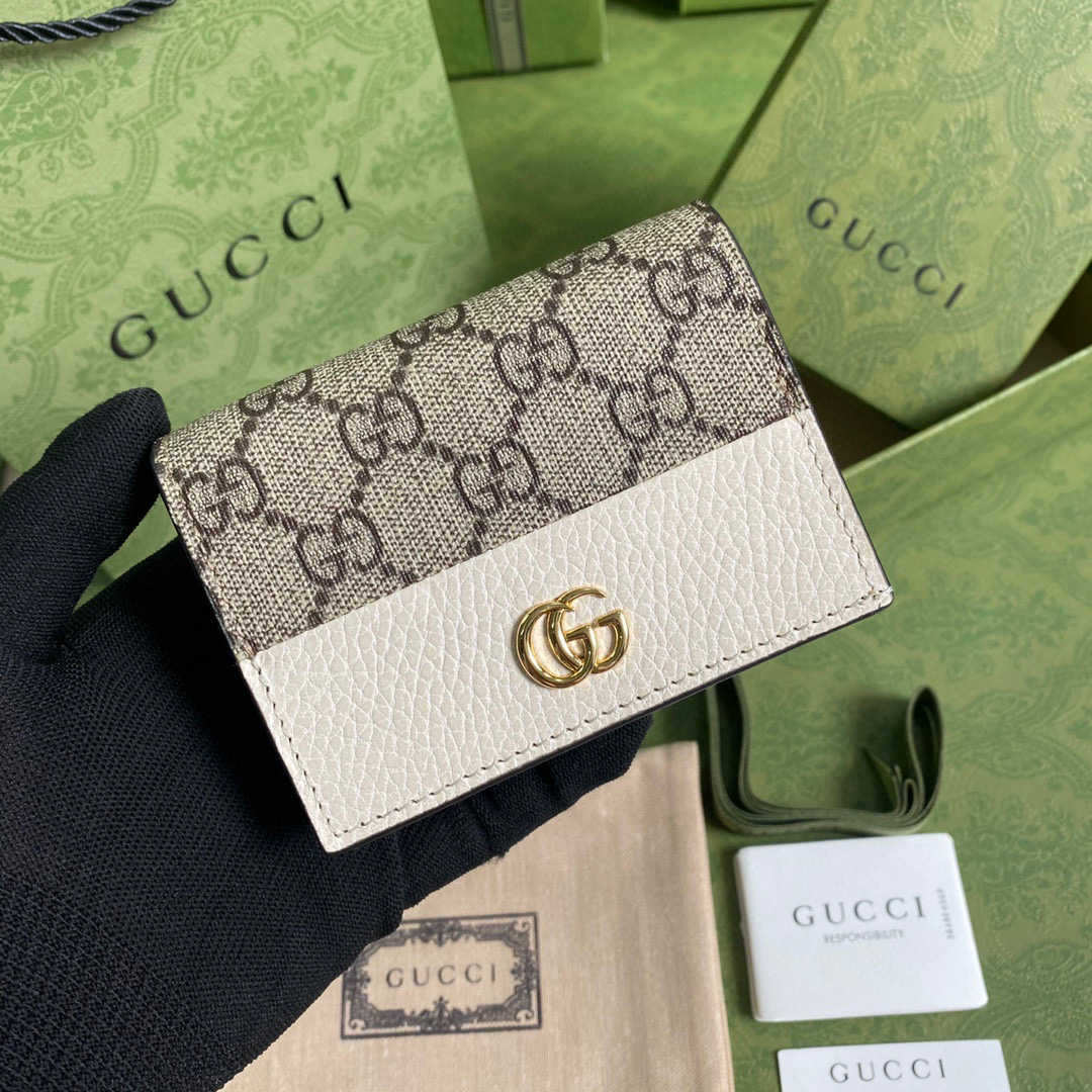 GG Marmont Wallet In White