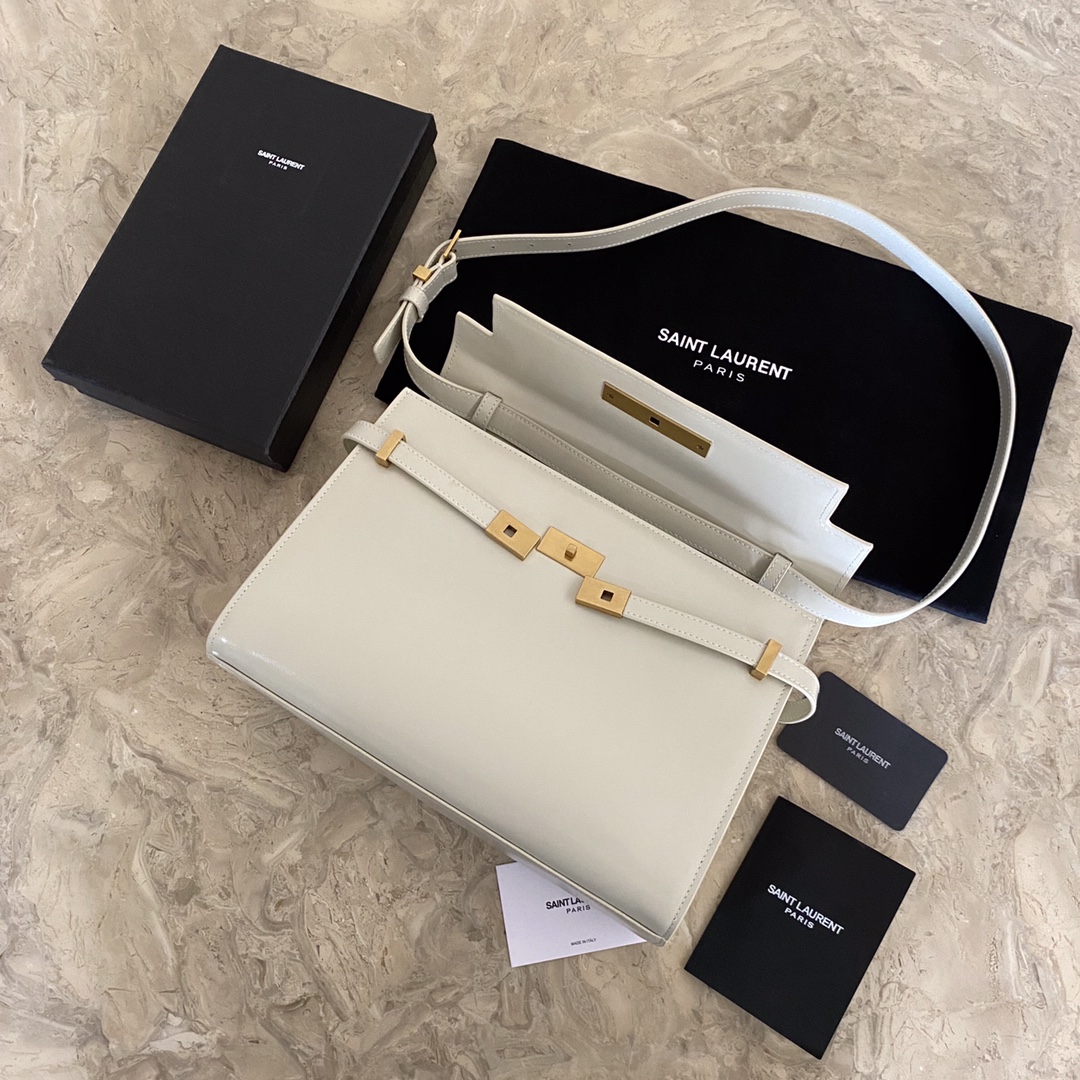 MANHATTAN MEDIUM SHOPPING BAG IN BOX Sa1nt Lau*nt LEATHER
