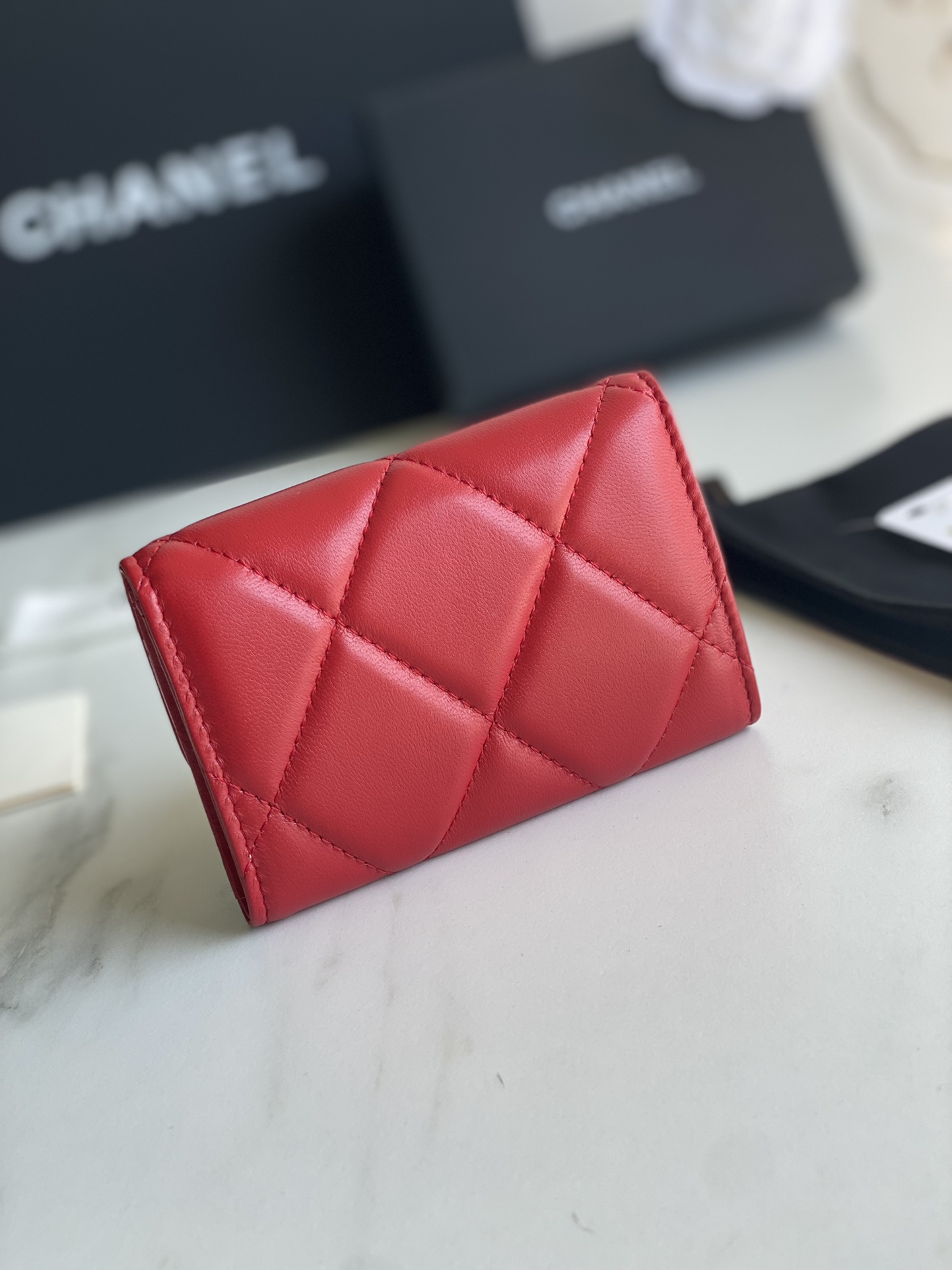 Ch**el 19 FLAP CARD HOLDER