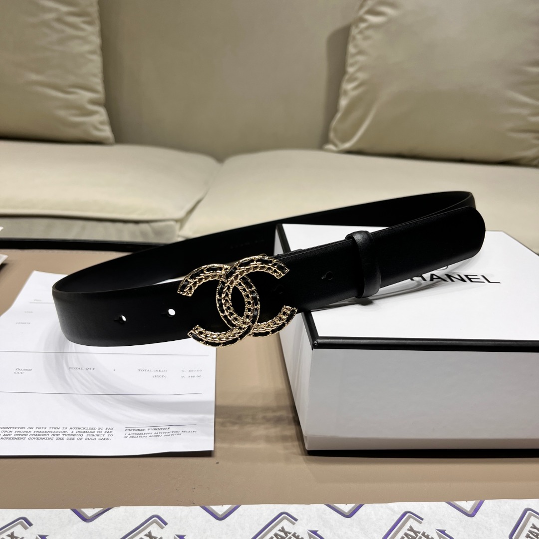 Ch**el leather belt