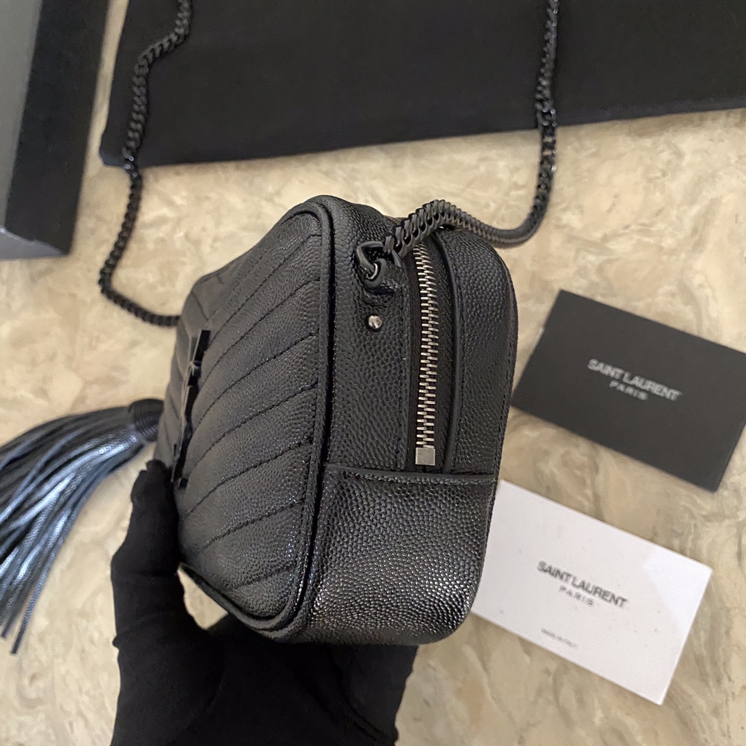 Y51 Mini Lou Quilted Leather Camera Bag