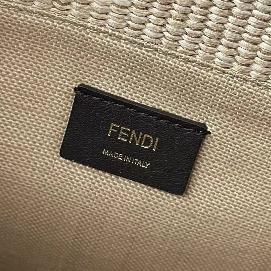 F**di Sunshine Raffia Tote