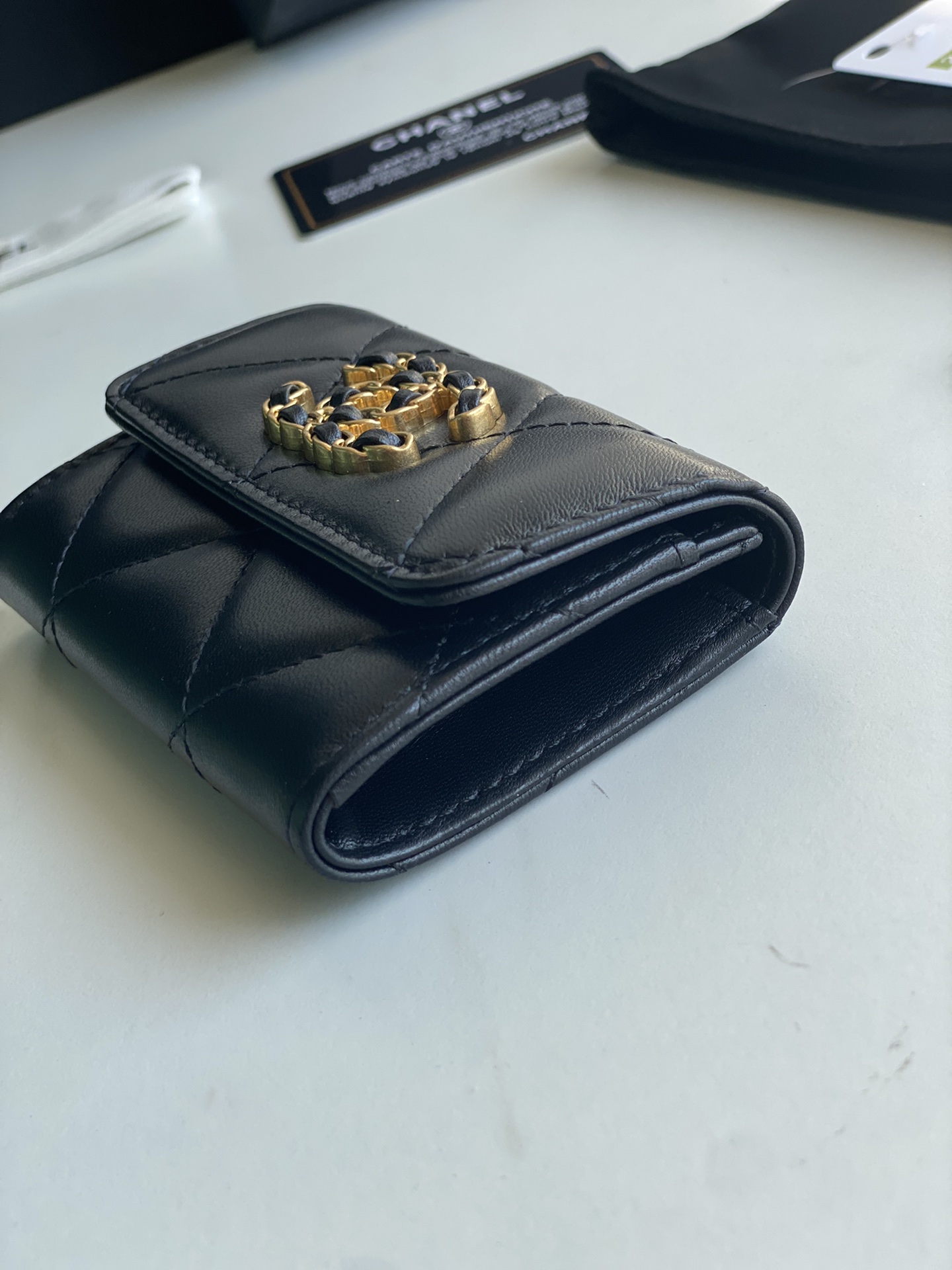 Ch**el 19 FLAP CARD HOLDER