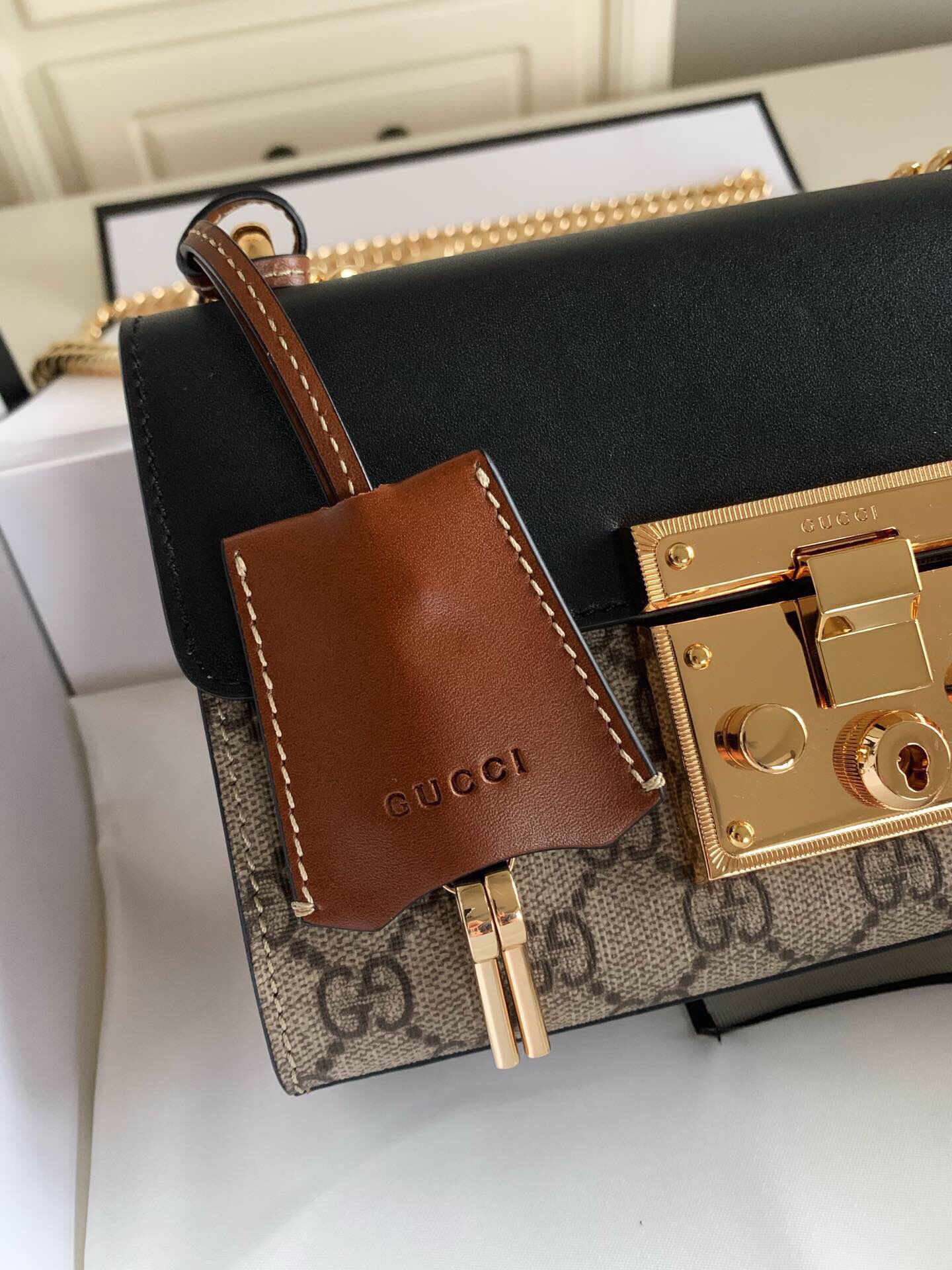 Gvc*1 Padlock Small Shoulder Bag