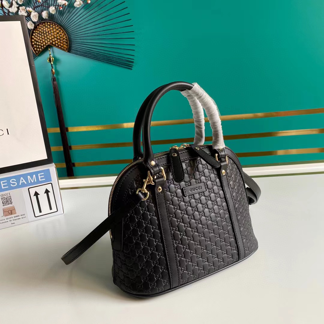 Gvc*1 Micro GG Leather Mini Dome Crossbody Bag