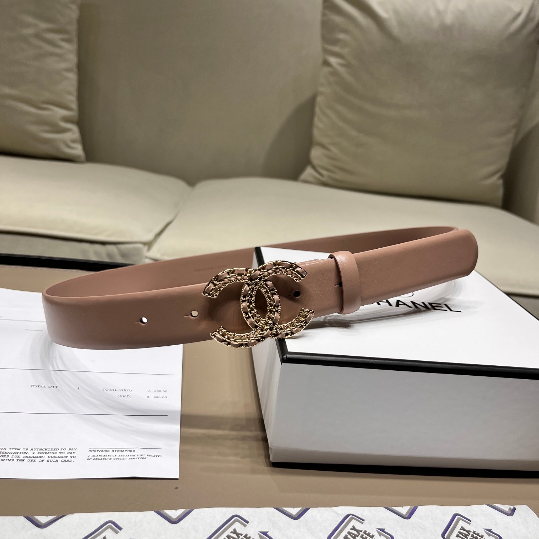 Ch**el leather belt