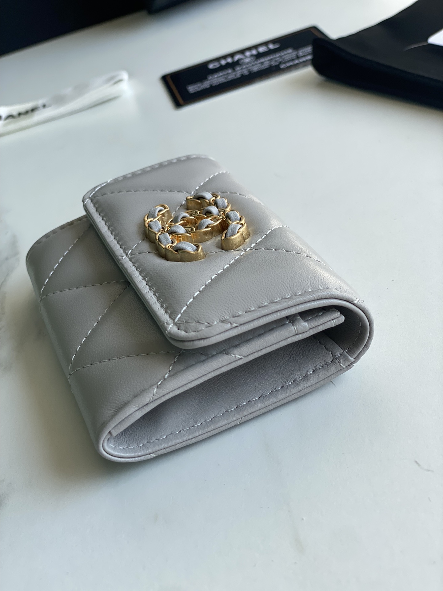 Ch**el 19 FLAP CARD HOLDER