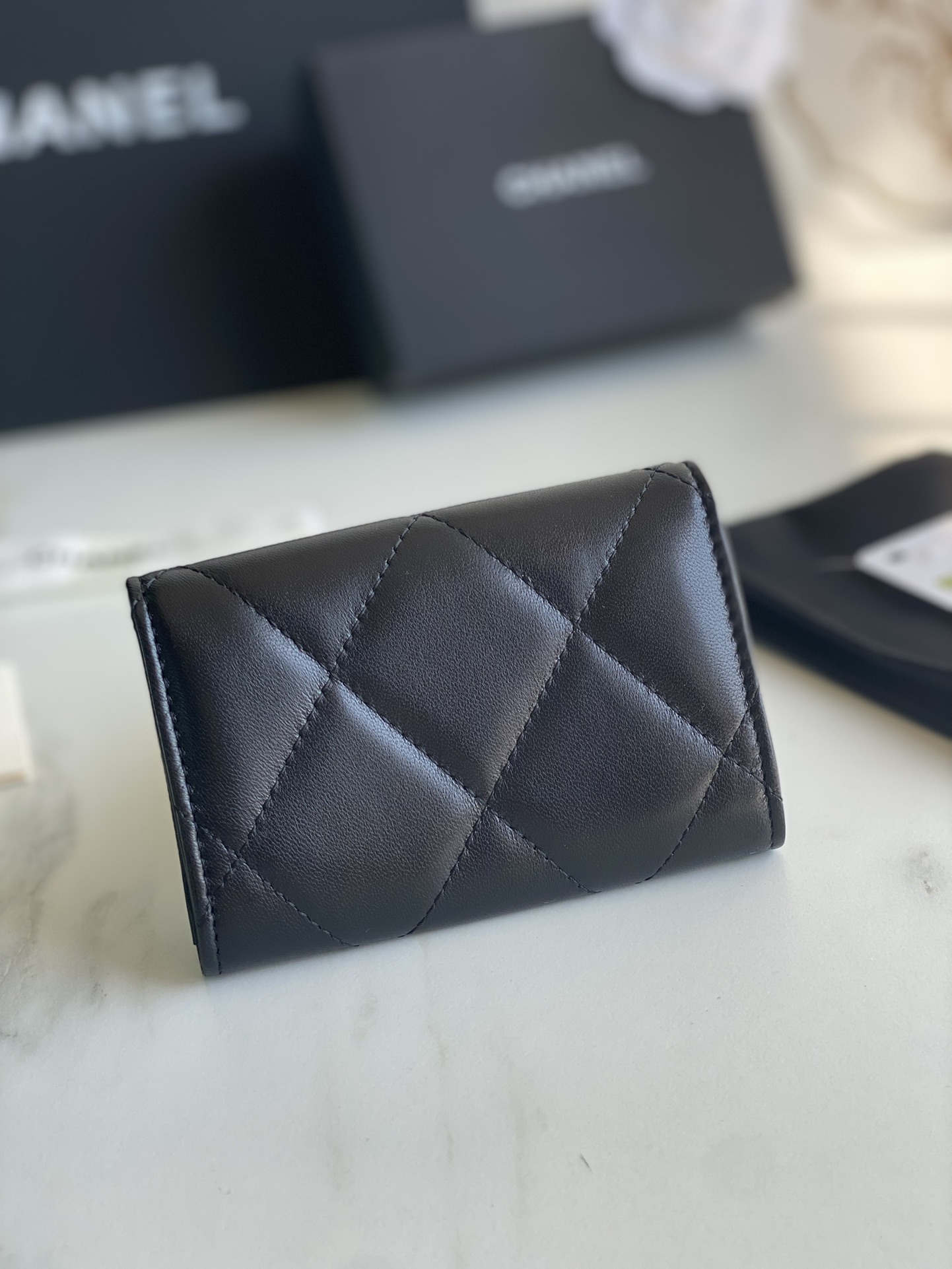 Ch**el 19 FLAP CARD HOLDER