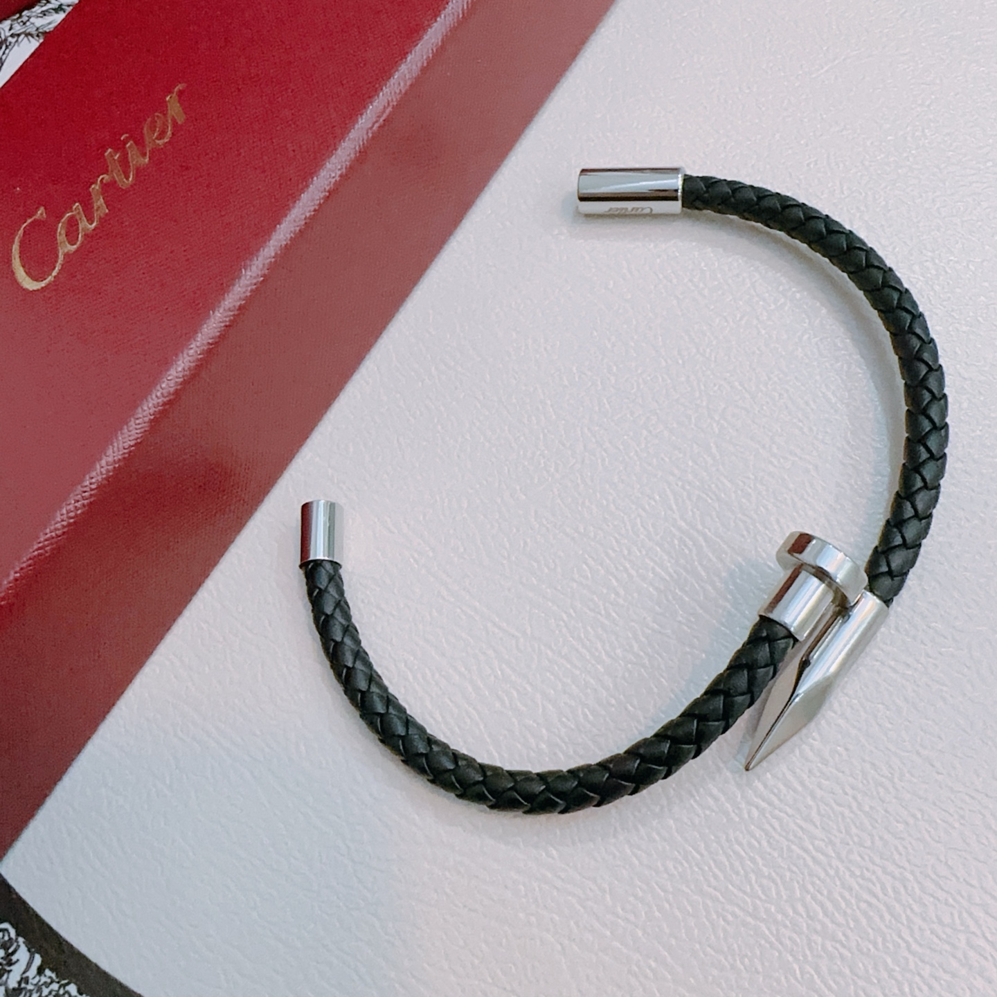 Ca*t1er Stainless Steel Nail Bracelet