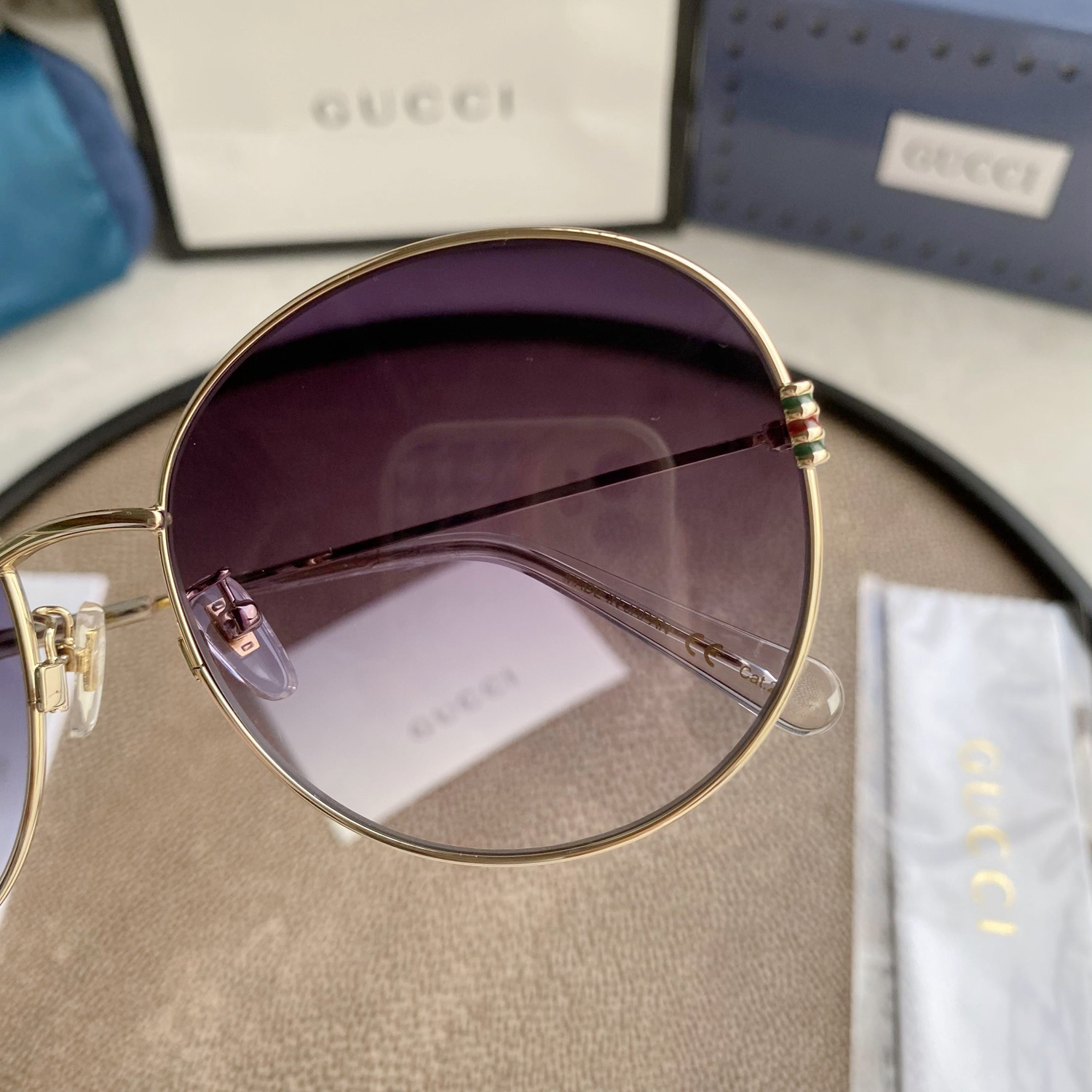 GG1336O Gold Oval Stainless Steel Frame