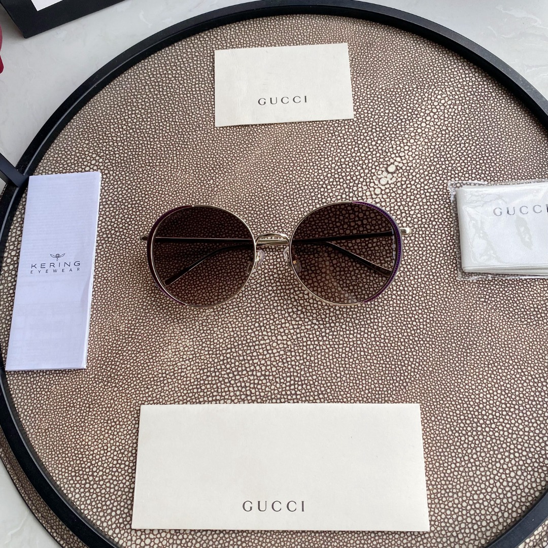 Ch10é eyewear engraved-logo round-frame sunglasses