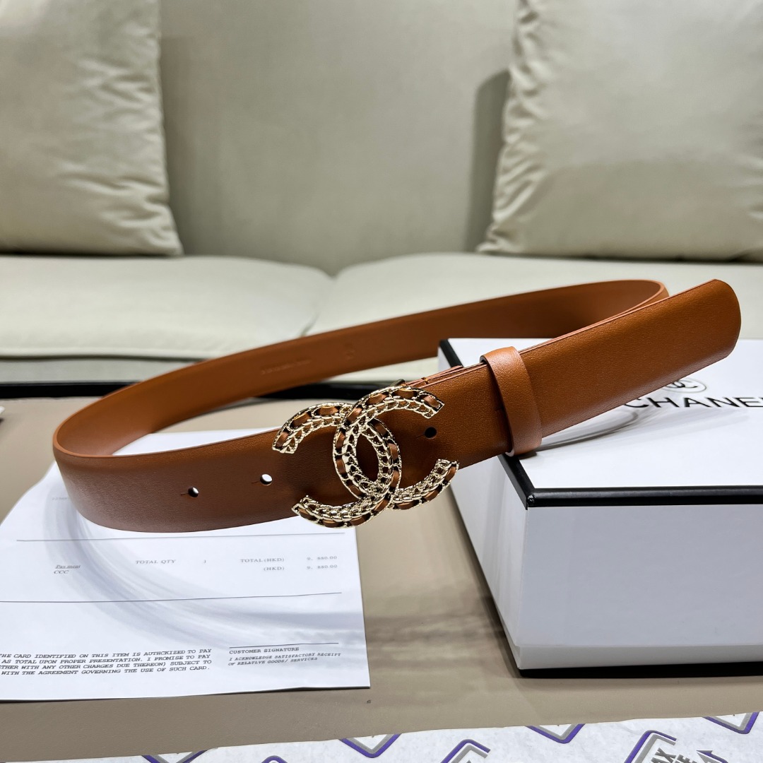 Ch**el leather belt