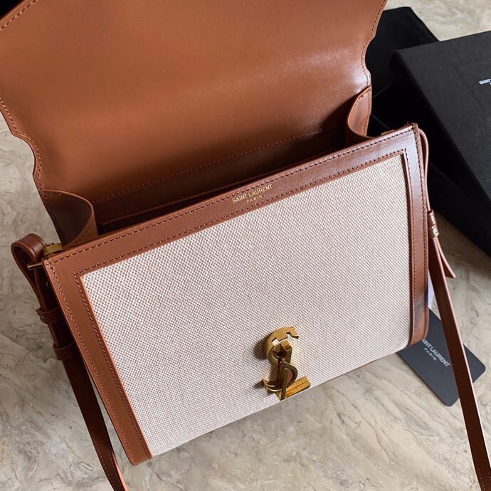 SOLFERINO LARGE SATCHEL IN BOX Sa1nt Lau*nt LEATHER