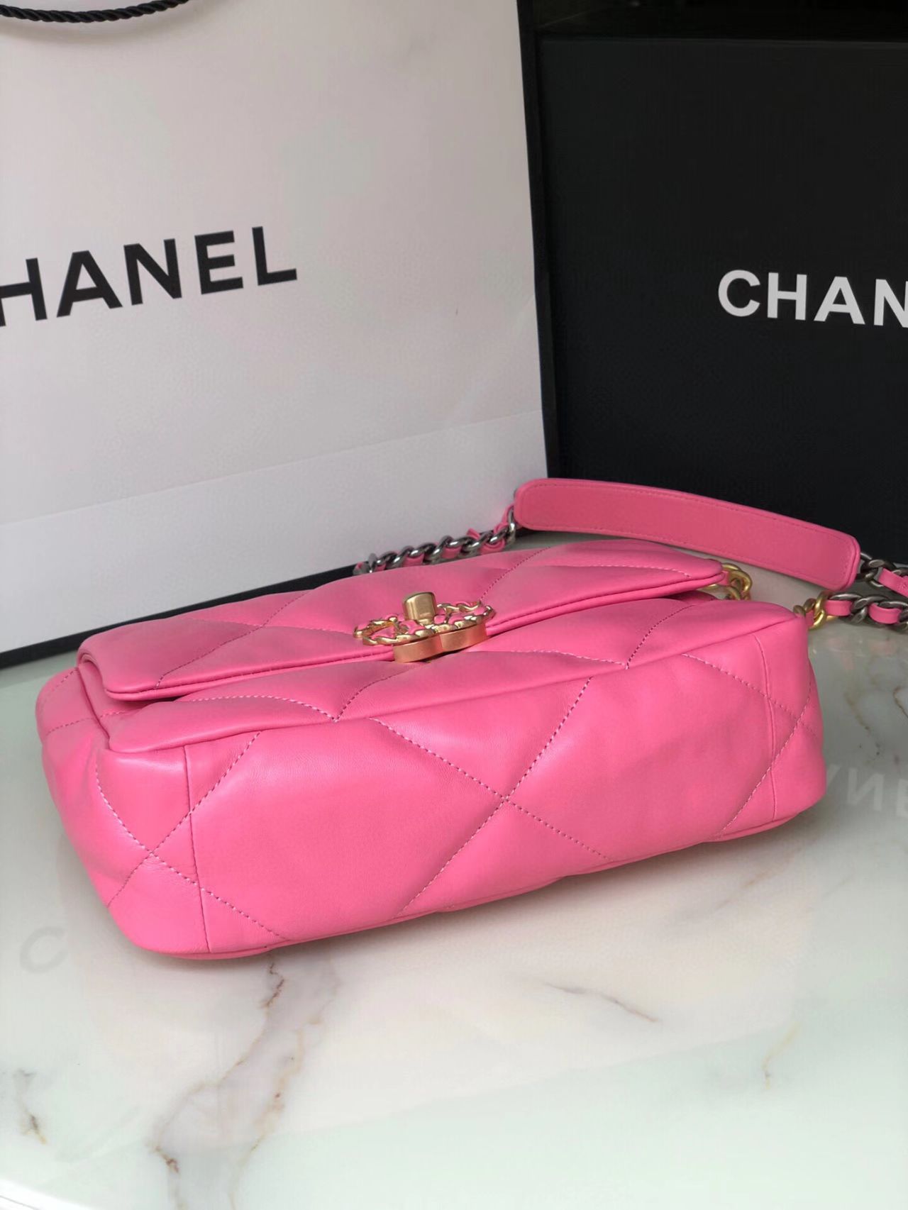 Pink Ch**el Flap bag