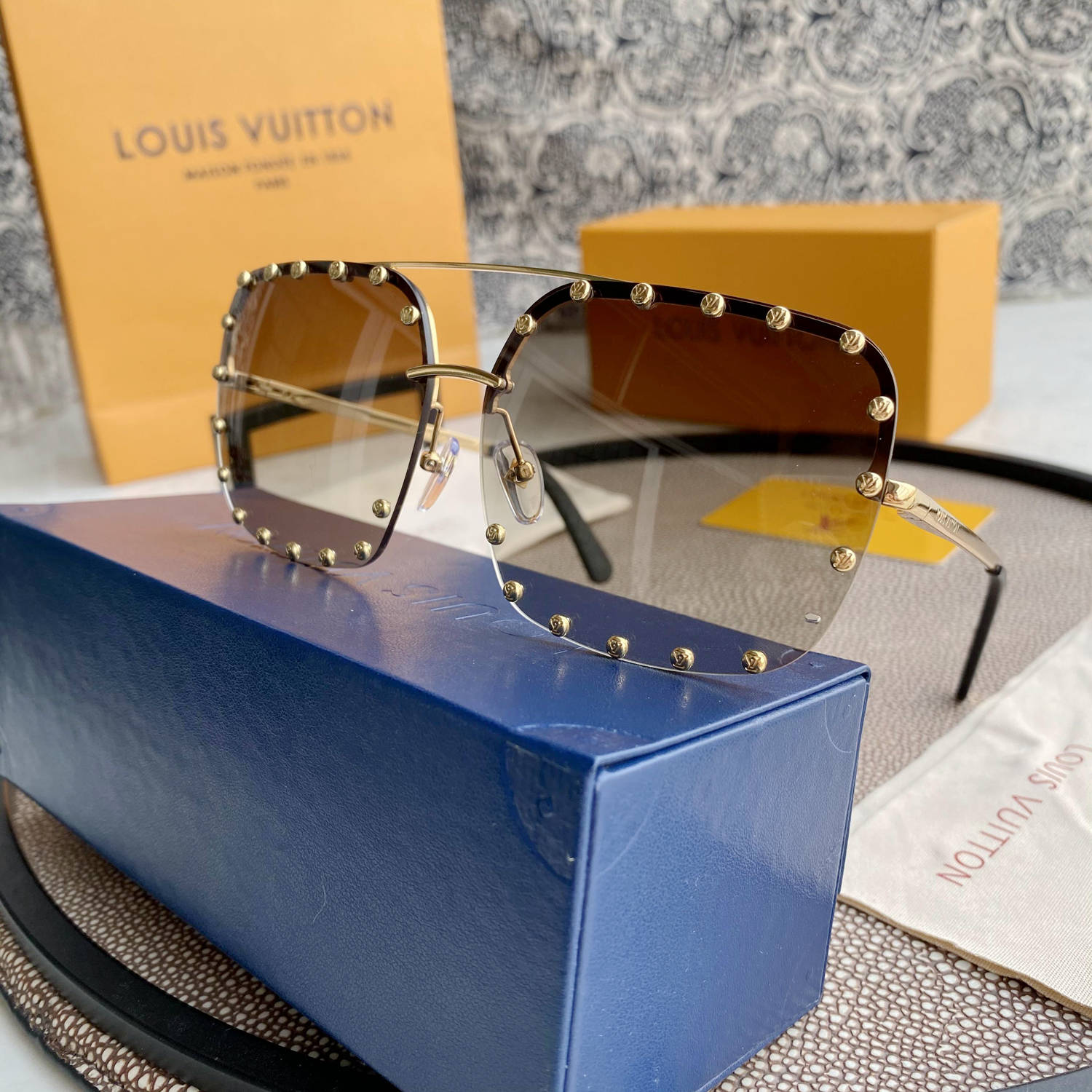 New D1am0nd Inlaid Women’s Flat Mirror Anti Blue Mirror Computer Goggle Play Phone Eye Protection