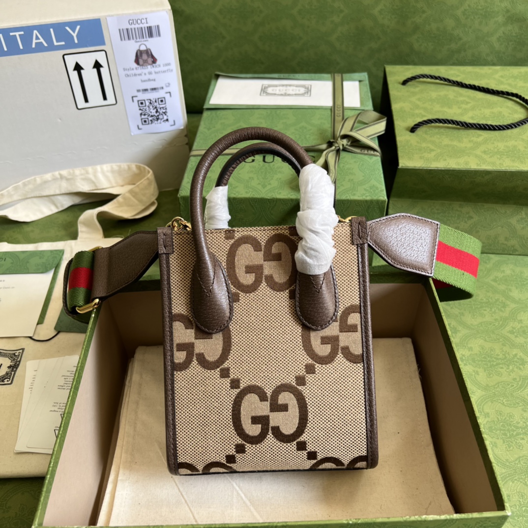 Mini tote bag with Interlocking G