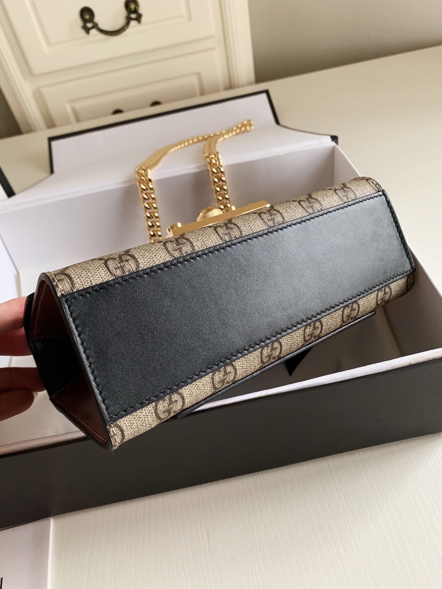 Gvc*1 Padlock Small Shoulder Bag