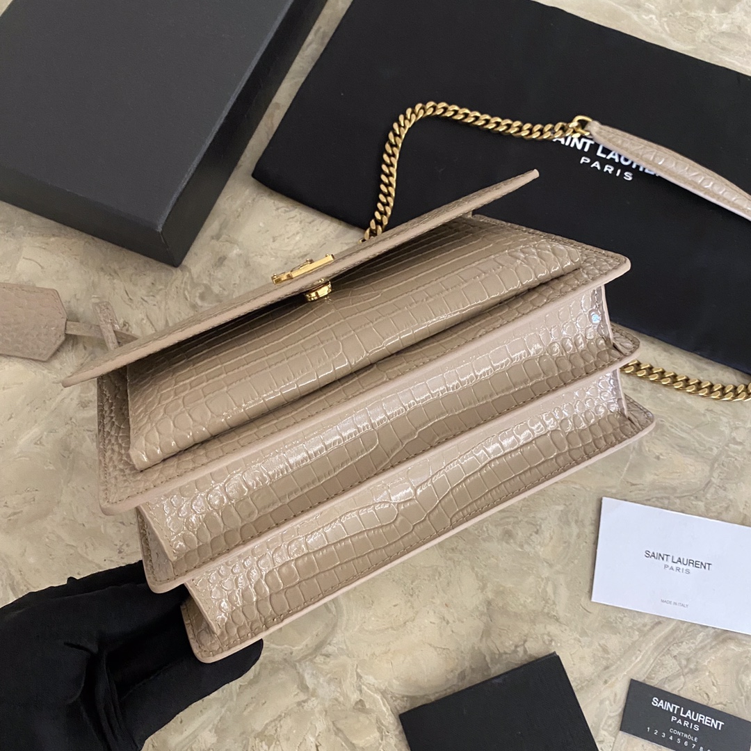 MANHATTAN MEDIUM SHOPPING BAG IN BOX Sa1nt Lau*nt LEATHER