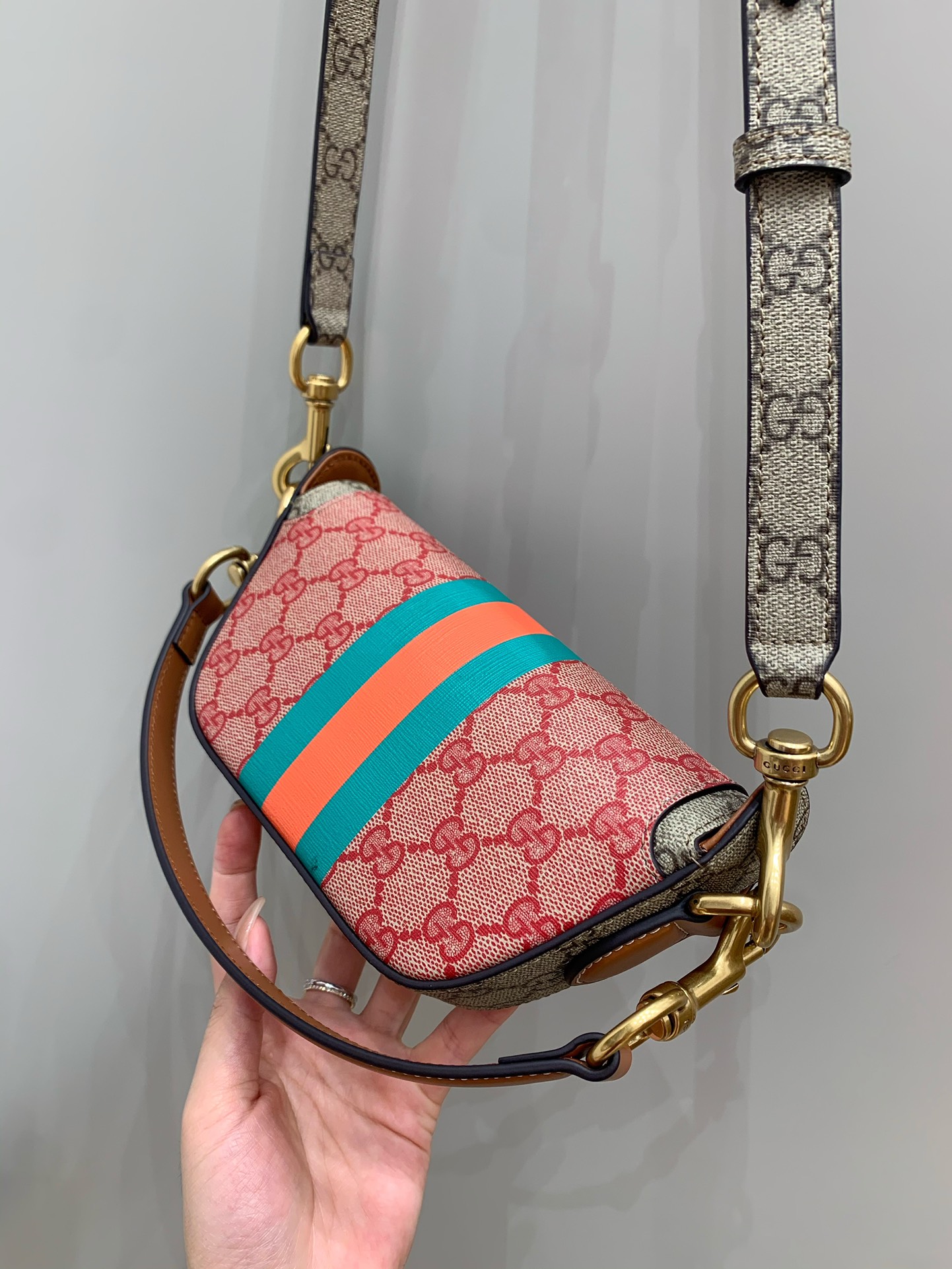 Mini Canvas GG Svp*me Top-Handle Bag