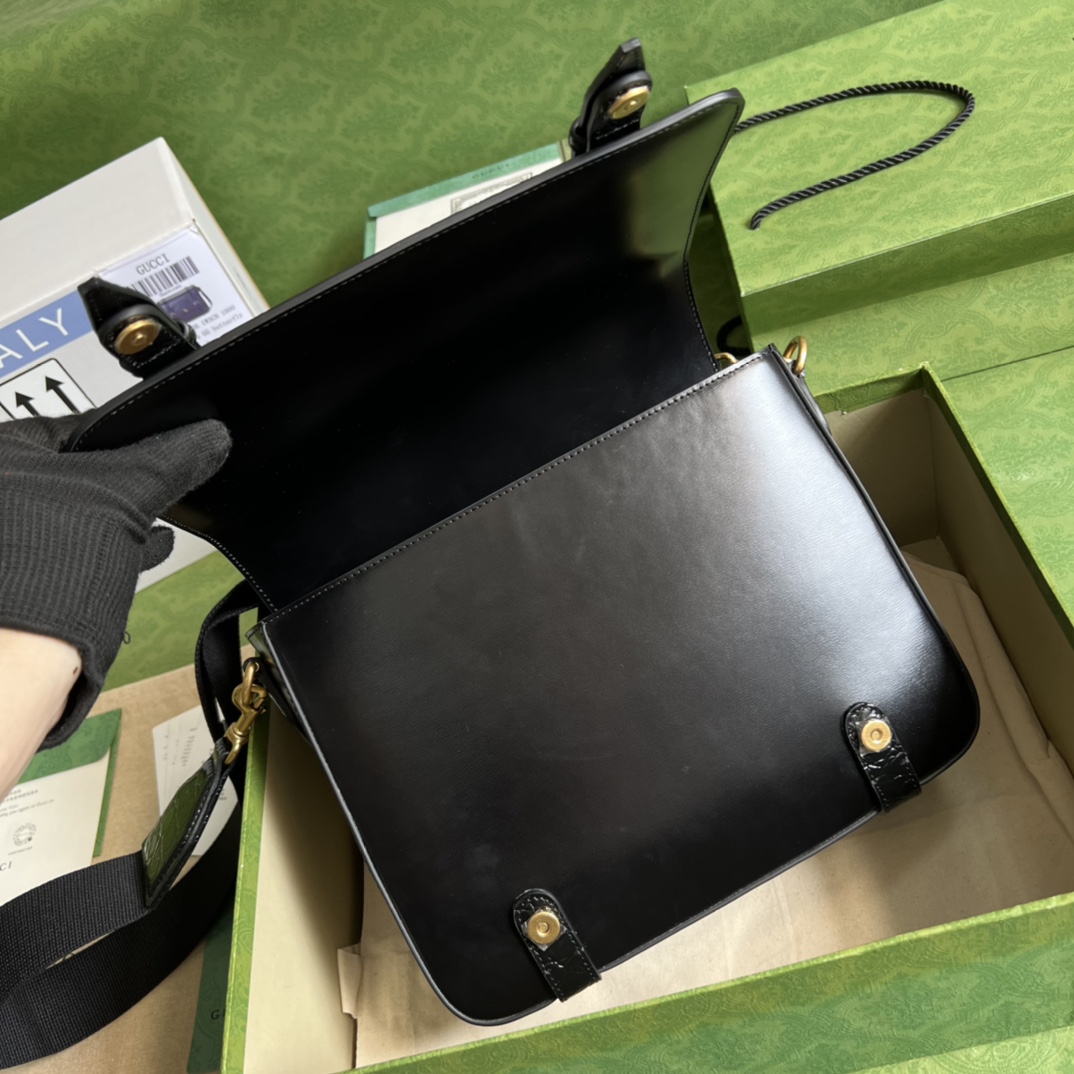GG leather bag