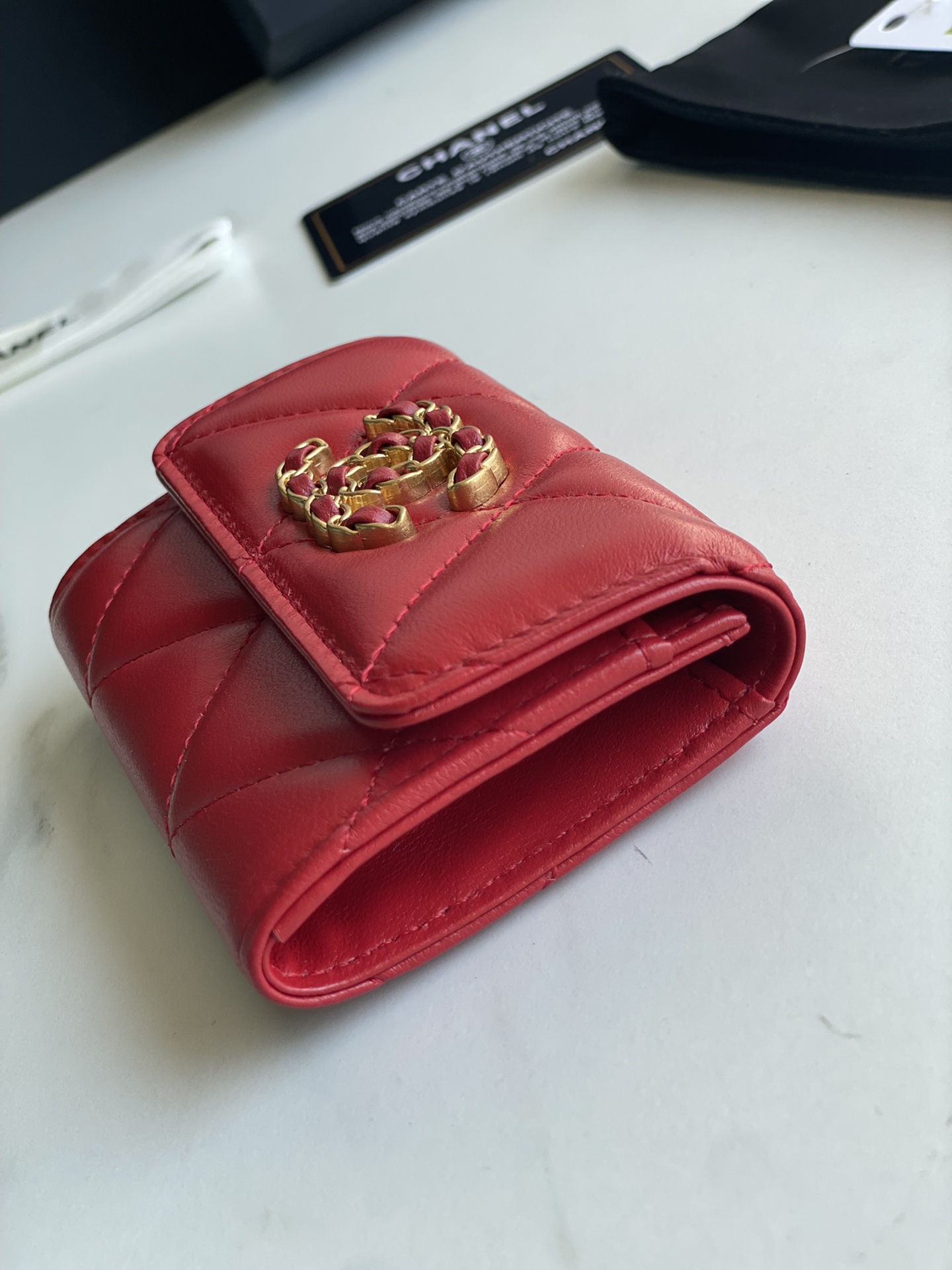 Ch**el 19 FLAP CARD HOLDER
