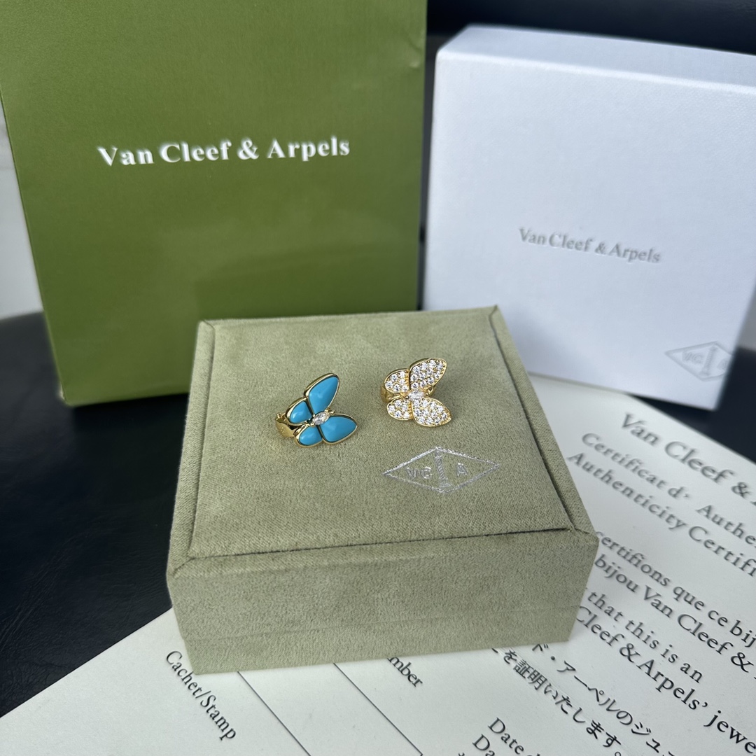 V*n Cl**f & Arpels Butterfly Earrings