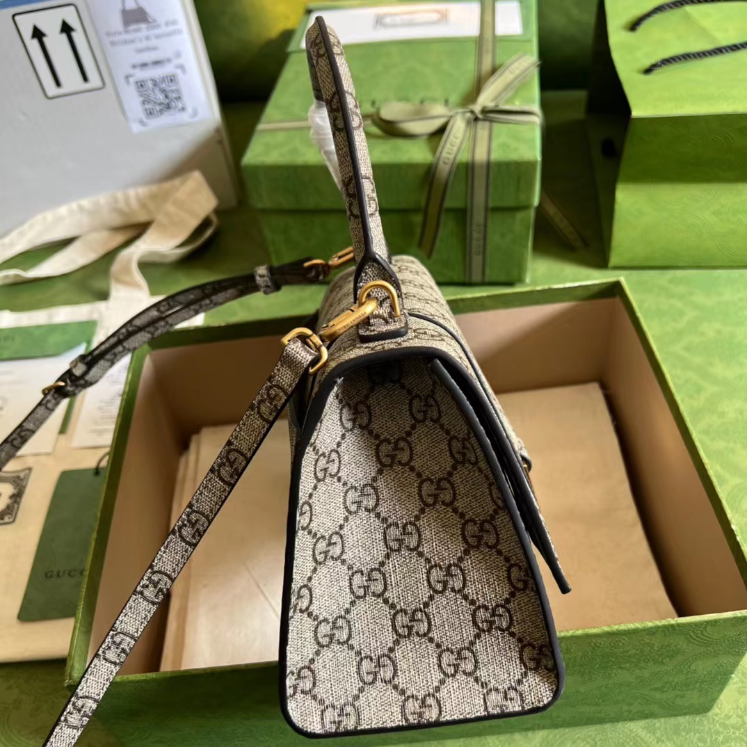 Gvc*1 X Ba1en*iaga THE HACKER PROJECT SMALL HOURGLASS BAG BEIGE