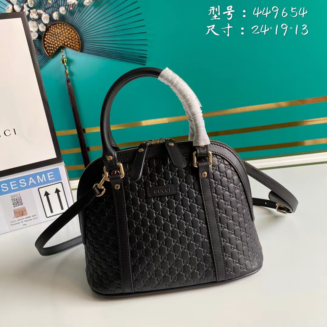 Gvc*1 Micro GG Leather Mini Dome Crossbody Bag