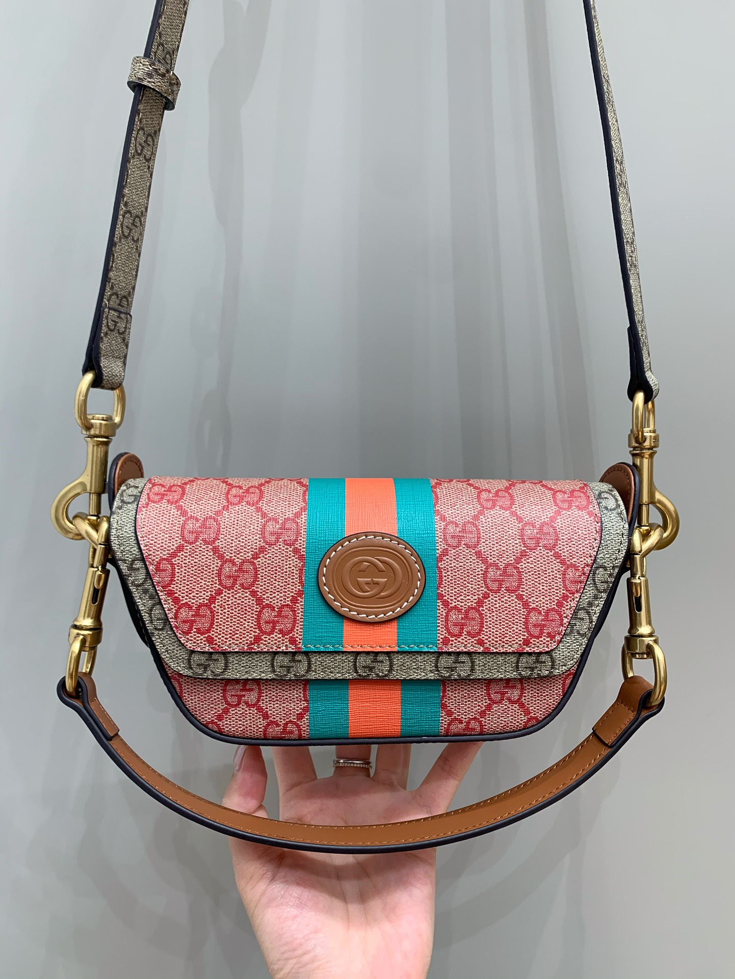 Mini Canvas GG Svp*me Top-Handle Bag