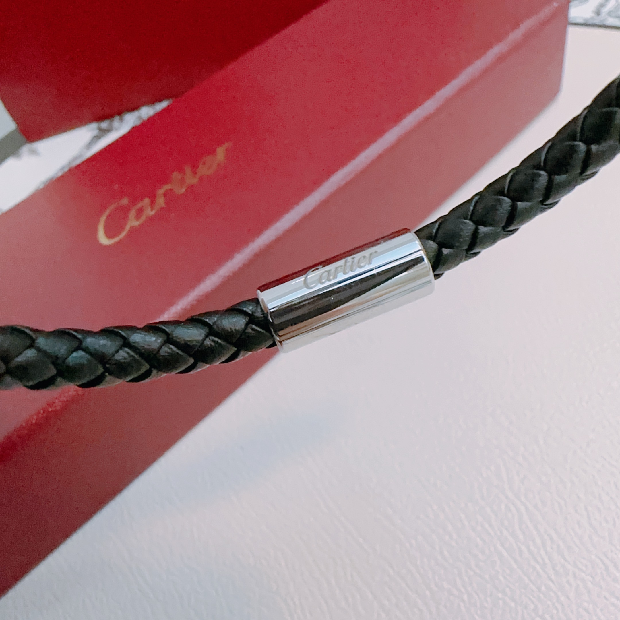 Ca*t1er Stainless Steel Nail Bracelet
