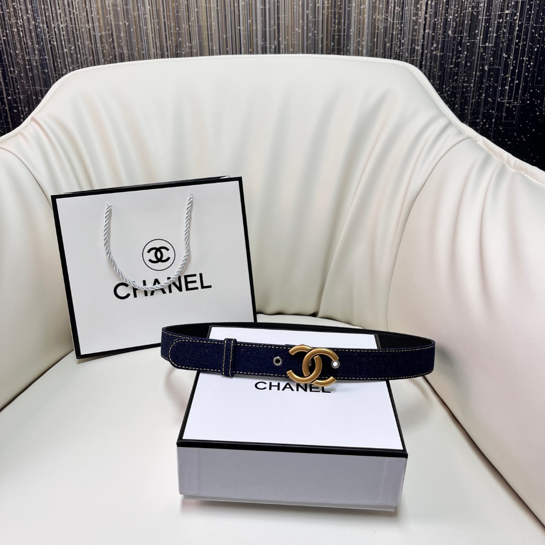 ch**el pre-owned 1990s cc turn-lock De*1m belt