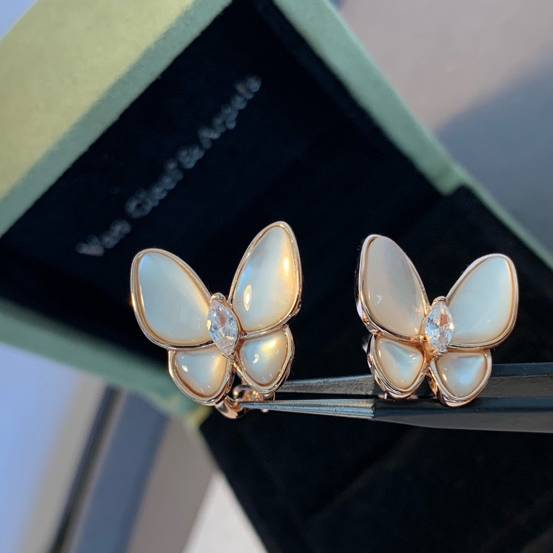 V*n Cl**f & Arpels Butterfly Earrings