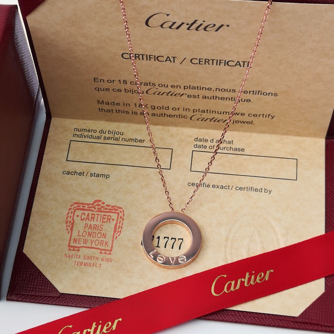 Ca*t1er Love Rose Gold D1am0nds Necklace